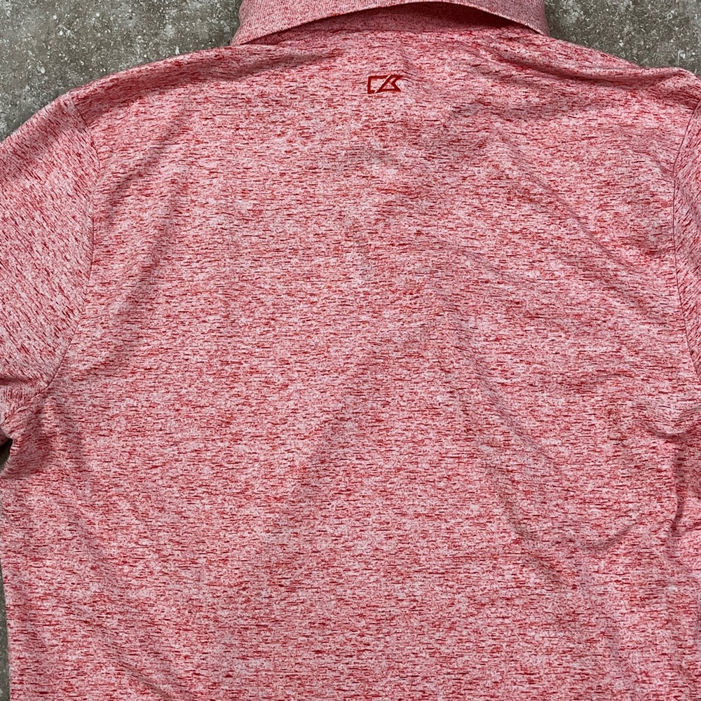 Cutter & Buck Heathered Red Polo Shirt - Picture 4 of 6